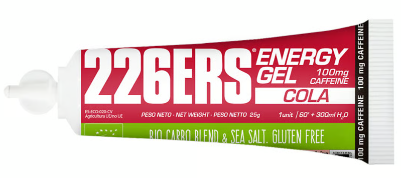 ENERGY GEL BIO 25GR 100MG CAFFEINE COLA